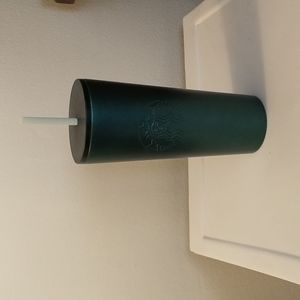 Starbucks reusable cup with straw